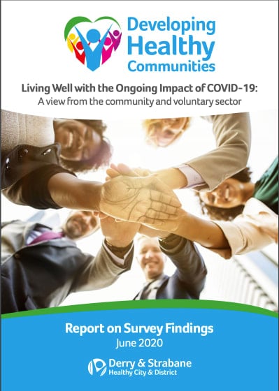 Front cover image of the Living Well with the Ongoing Impact of COVID-19 report